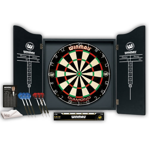 Dart Game Set with Cabinet