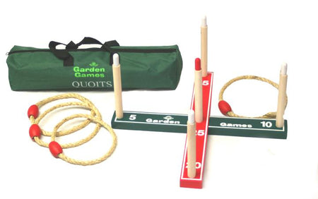 Wooden game of quoits