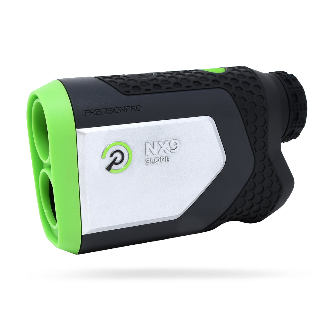 Golf range finder with magnetic holder