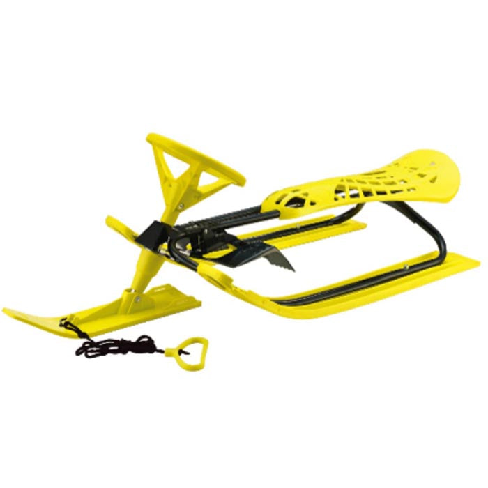 Sled with Three Yellow Skis