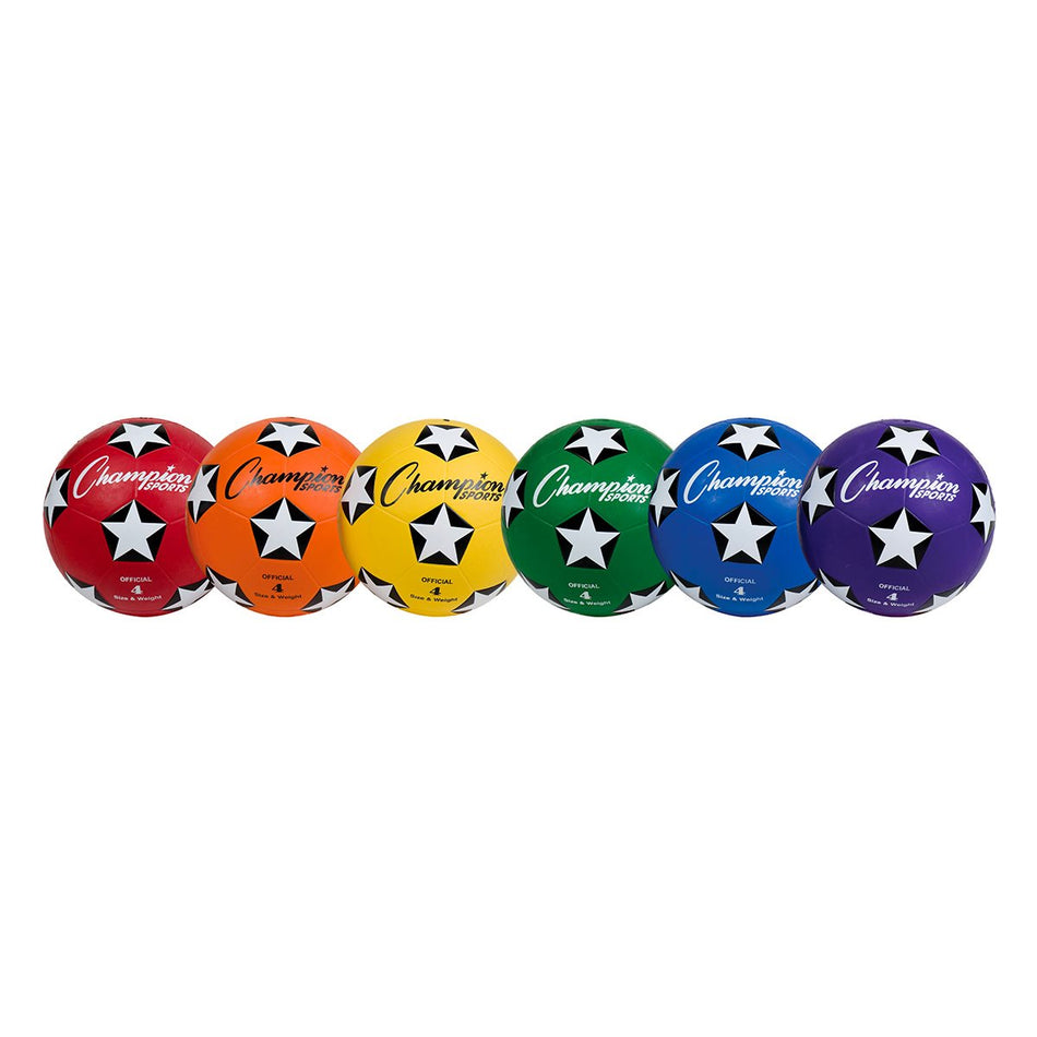 Set of 6 Junior Soccer Balls