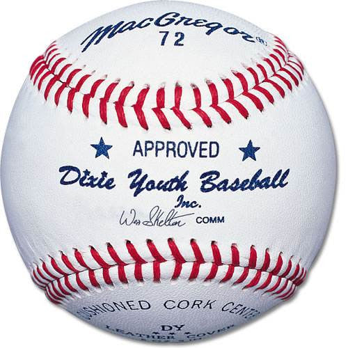 MacGregor #72 Official Dixie Youth Baseball