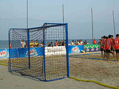 Beach handball goals in aluminium